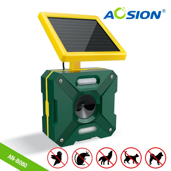 
Garden waterpfoof two side solar ultrasonic fox animal control motion sensor bird away fox chaser cat dog repeller 