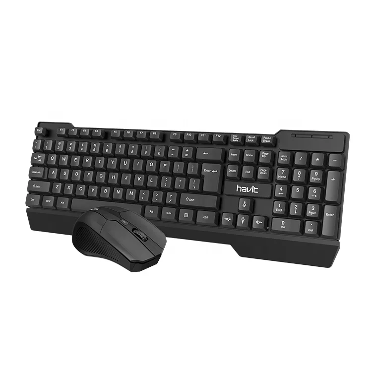 Беспроводная клавиатура и мышь Gt-Kb279Gcm Havit Набор Combo 2 4G оптическая Бесшумная беспроводная для настольного ПК