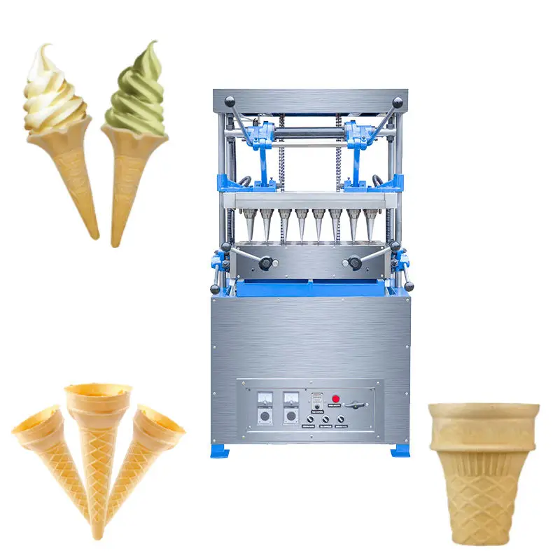 GT automatic ice cream cone maker machine wafer cones soft biscuit donut ice cream cone making machine line