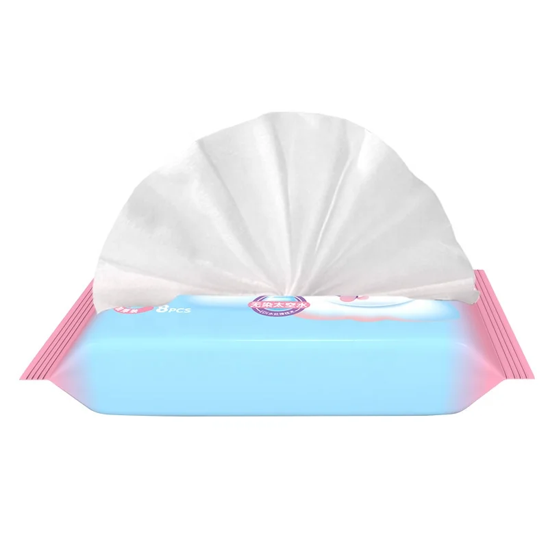 Custom Logo Wholesale Manufacturer 10PCS Water Unscented Wet Wipes Mini Pack Baby