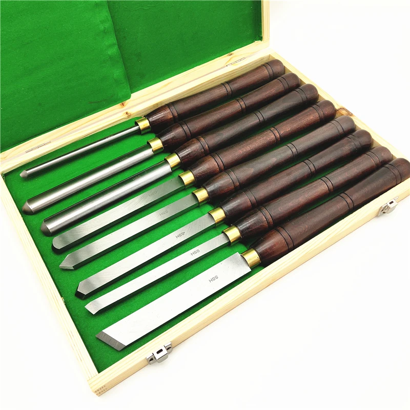 8 шт. HSS Токарный станок по дереву долото для деревообработки