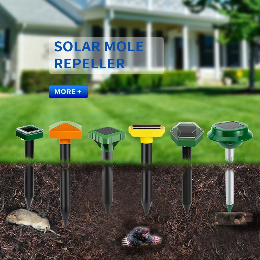 X-PEST Отпугиватель родинок на солнечной батарее Gopher Репеллент для грызунов и змей с перезаряжаемой батареей AR08 уличный ультразвуковой