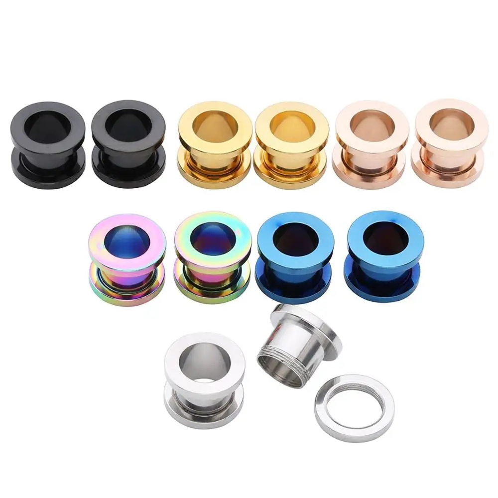 NUORO 2-30mm Flesh Tunnels Plugs Stretchers Spiral Ear Expander Jewelry For Women Men Stainless Steel Ear Plugs Tunnel Piercing
