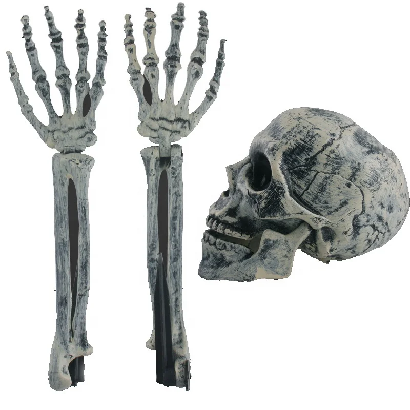 Halloween Decoration Skeletons Bones Groundbreaker Creepy Graveyard Skull Scary Outdoor Yard Decorations