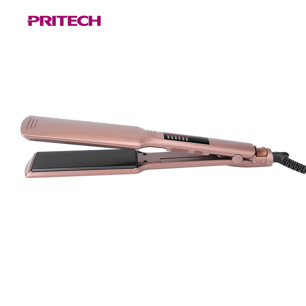  PRITECH изготовленный на заказ плоский утюг частная марка LED дисплей с керамическим покрытием Профессиональный Выпрямитель для