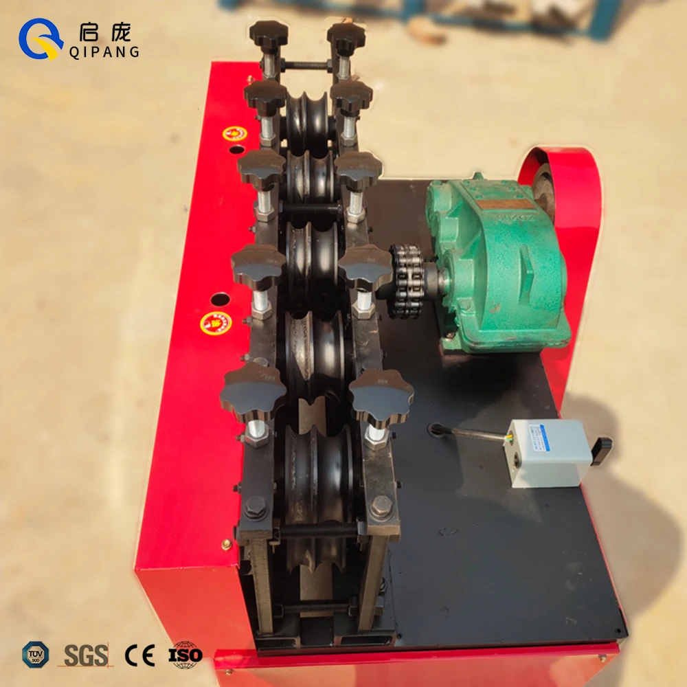 QIPANG stainless steel pipe straighten Iron aluminum tube straightening machine vegetable greenhouse pipe electric straightener