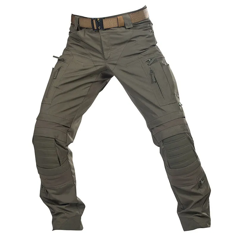 men streetwear tactics pants ribbon multi pockets cargo pant tactical oem