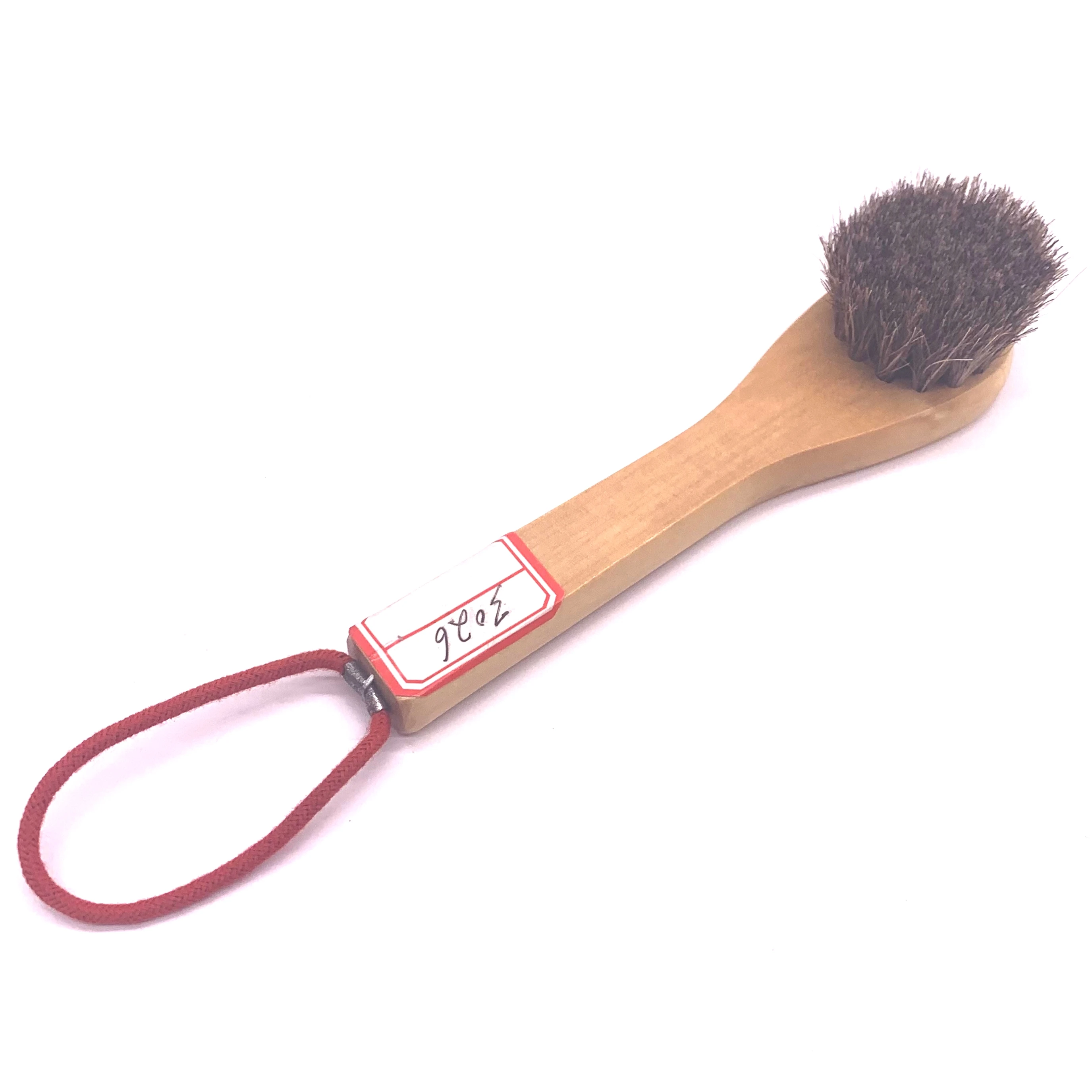 Horse Hair Shoe Brush Shine Polish Buffing Soft Shoe Brush Cleaning Brush Practical Professional Wood