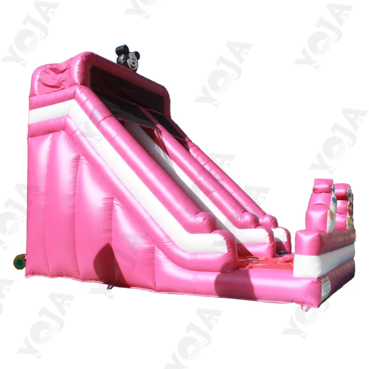 bouncy giant inflatable water slide for adult PVC inflatable trampoline with slide space inflatable duel slide for Parks
