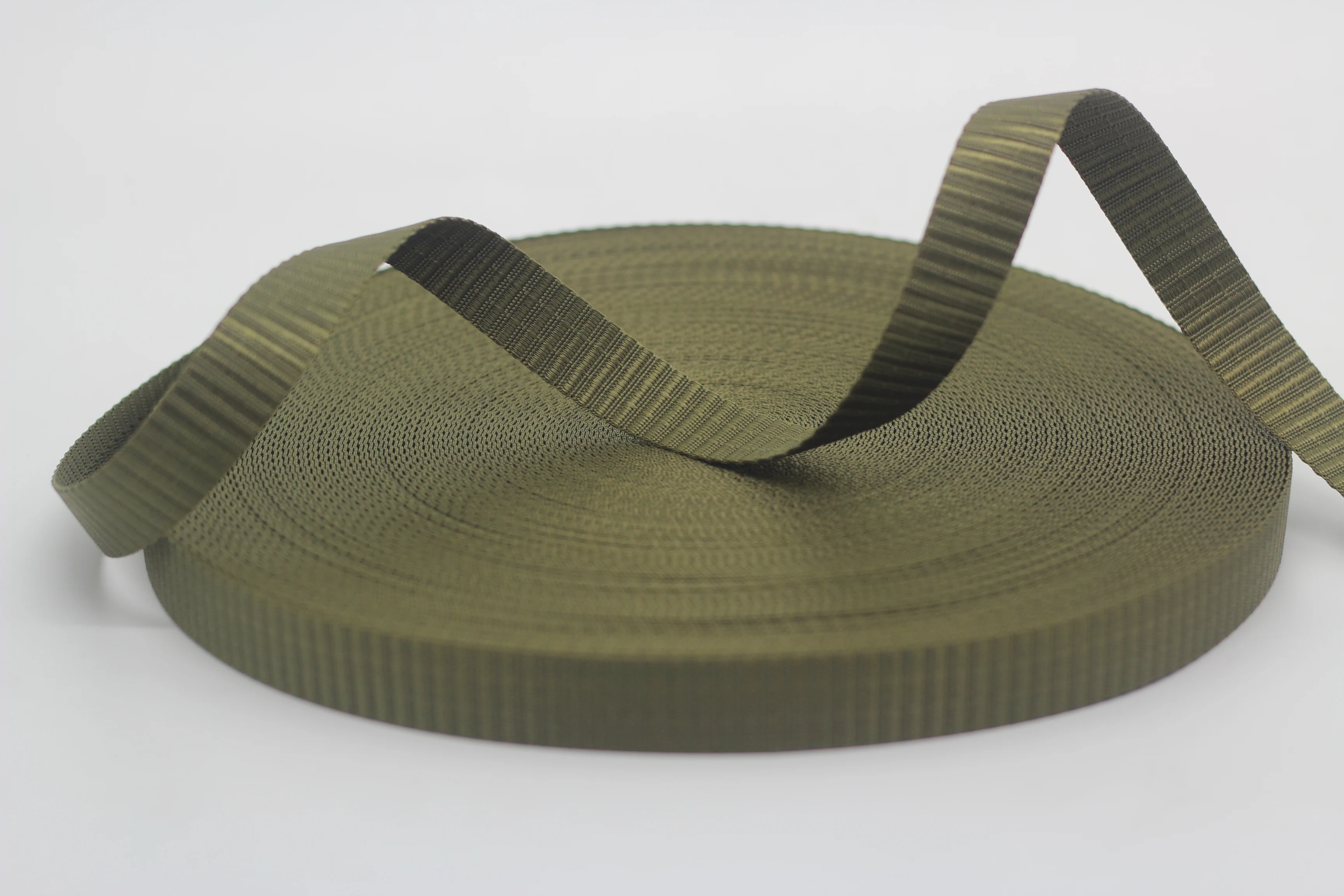 Wholesale Colorful 20mm high density nylon webbing Tanks grain Polyester Belt accessories Webbing