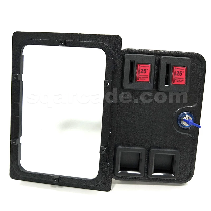 25 Cents Coin Door American Style Dual Coin Selector Door With Microswitch For Arcade Game