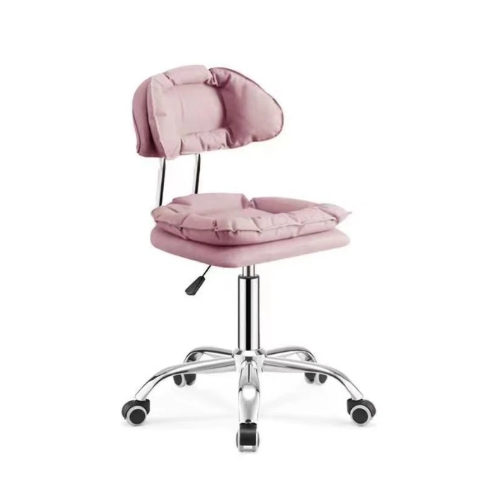 Modern Cheap Nail Salon Adjustable Hydraulic Rotating Pedicure Technician Stool Chair with Wheels