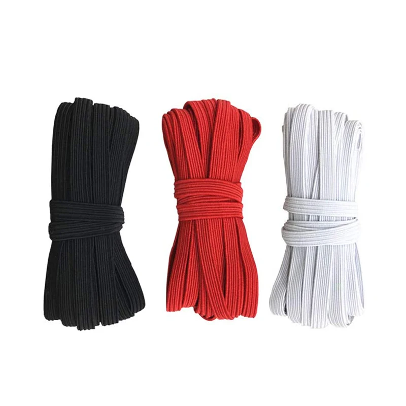 Good Quality Soft Elastic Cord Elastic Tape Webbing Wholesale Braided Flat Elastic Band