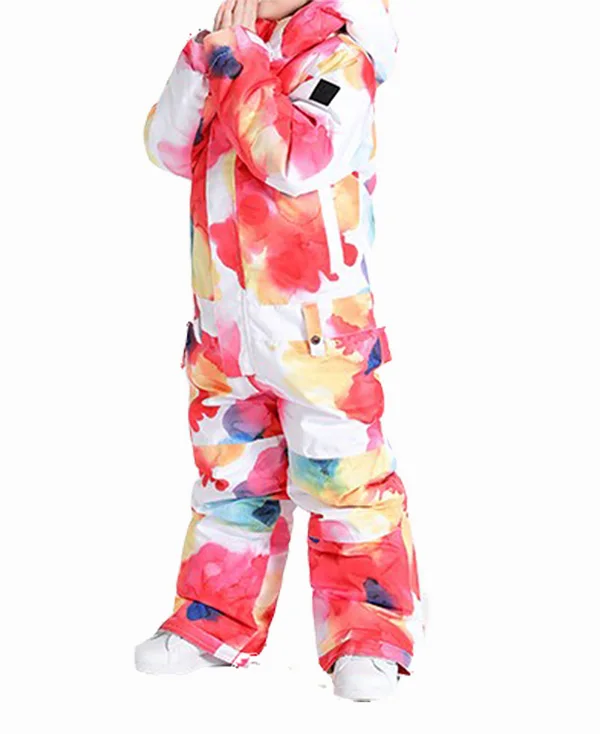 Детское ветрозащитное пальто, детская Лыжная куртка для сноуборда, Детский водонепроницаемый цельный костюм