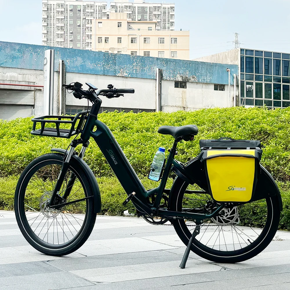 C6 Aluminum Alloy Electric Bicycle Torque Sensor 500w 48V 15Ah battery Moped Style Men and Women Adults Electric City E Bike