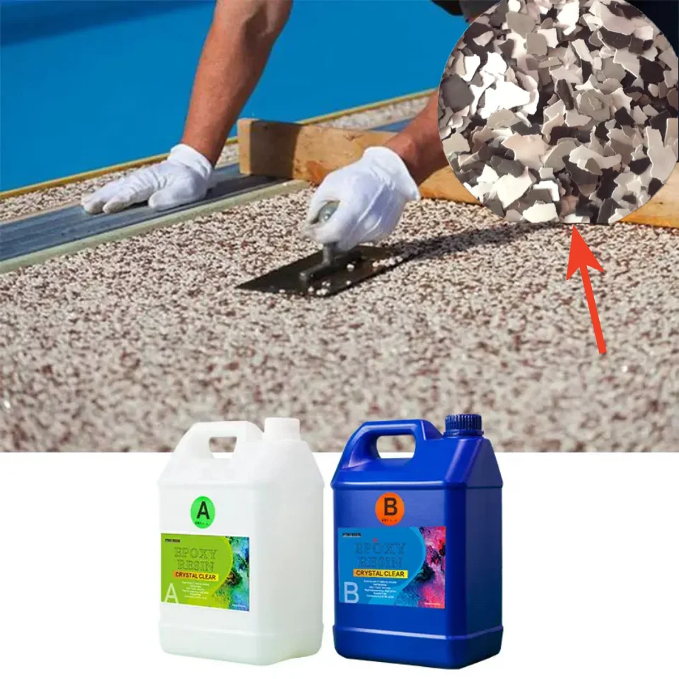 Modern Unique Style Floor Epoxy DIY Color Epoxy Flake Flooring,Color Flake