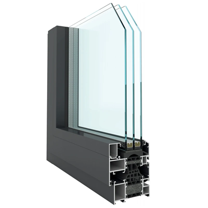 Chinese style casement windows aluminium doors and windows with grids