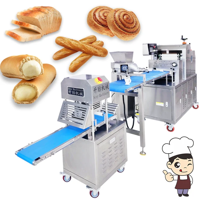 Stainless Steel Automatic Bread Maker Toast Loaf Bread Making Machine