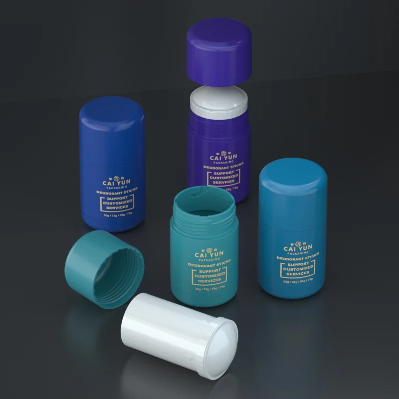 30ml 50ml  refillable stock deodorant containers for women and men body cream empty deodorant container stick 75g