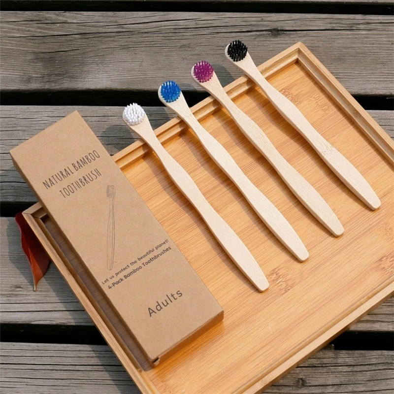  Bamboo Tongue Brush Eco Friendly Toothbrush Cleaner