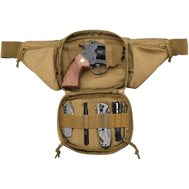  Военный Пистолет Molle поясная сумка тактическая СКРЫТОЕ ОРУЖИЕ с кобурой и петлями для