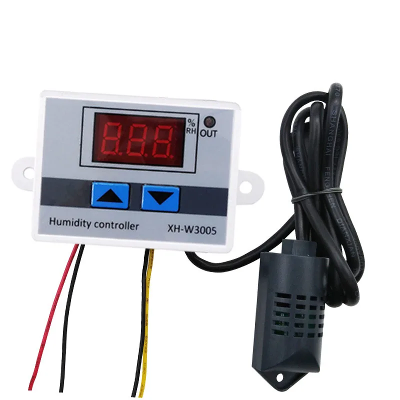 XH-W3005 12V/24V/220V Digital Display Controller Switch Socket Constant Humidity Controller for Greenhouse