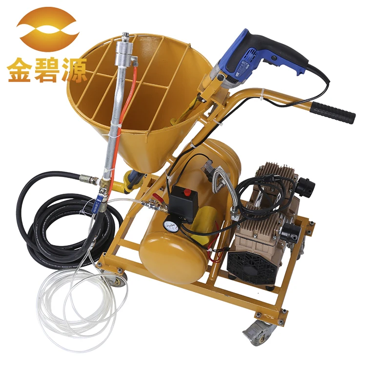 Spraying and grouting machine for chemical coating