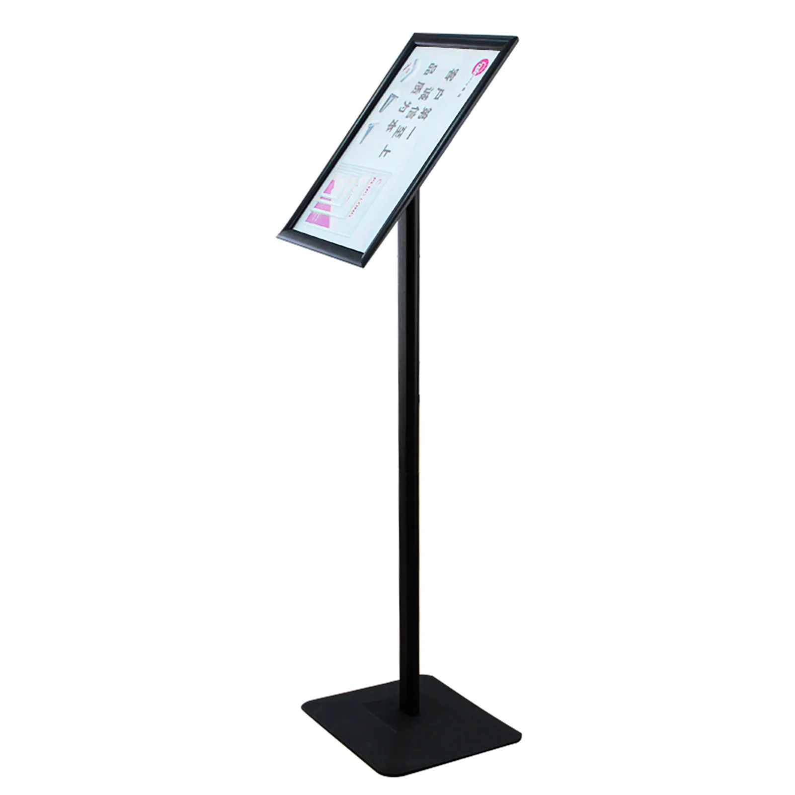 Steel metal menu holder lobby stand snap frame stand 11x14'