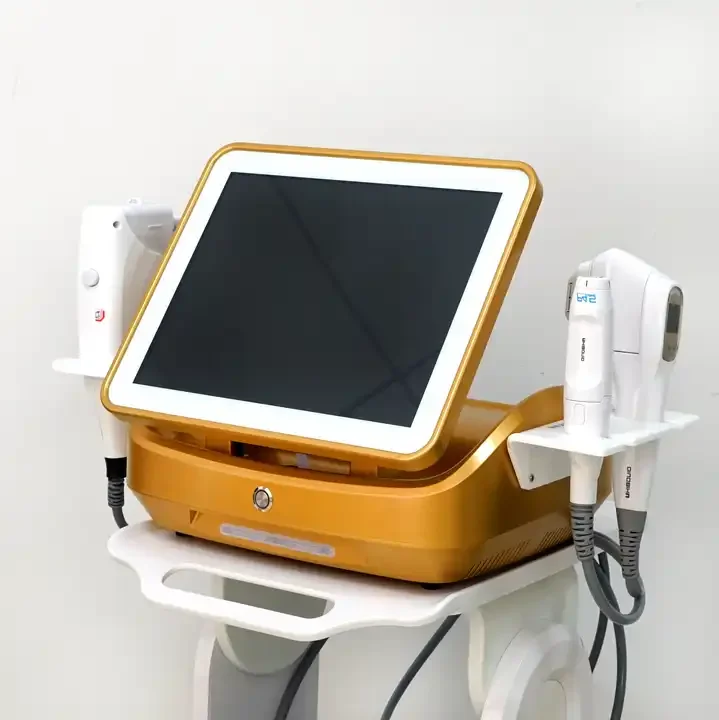 10 cartridges Lip handles skin tightening firming machine Hi-fu facial wrinkle removal device