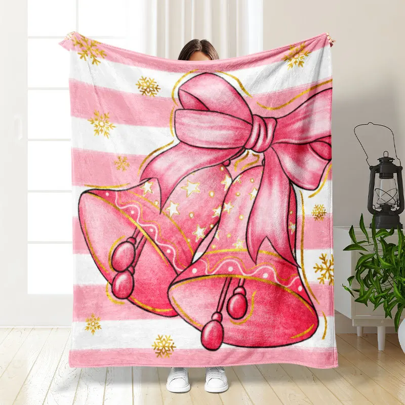 Wholesale 3D Digital Print Sherpa Sublimation Family Gifts Blanket Comfortable Soft Sofa Bed Custom Flannel Christmas Blanket