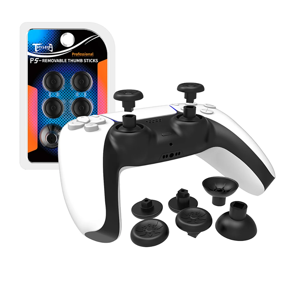 Hottest Game Accessories Joystick Buttons Kits For PS5 6 in 1 Adjustable Height Thumbstick Grips For Play Station 5 Replacement