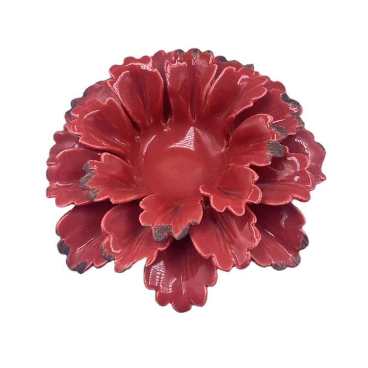 
BUY 2 GET 1 FREE Brand New Amazon household decoration produced in Dehua ceramic flower candle 