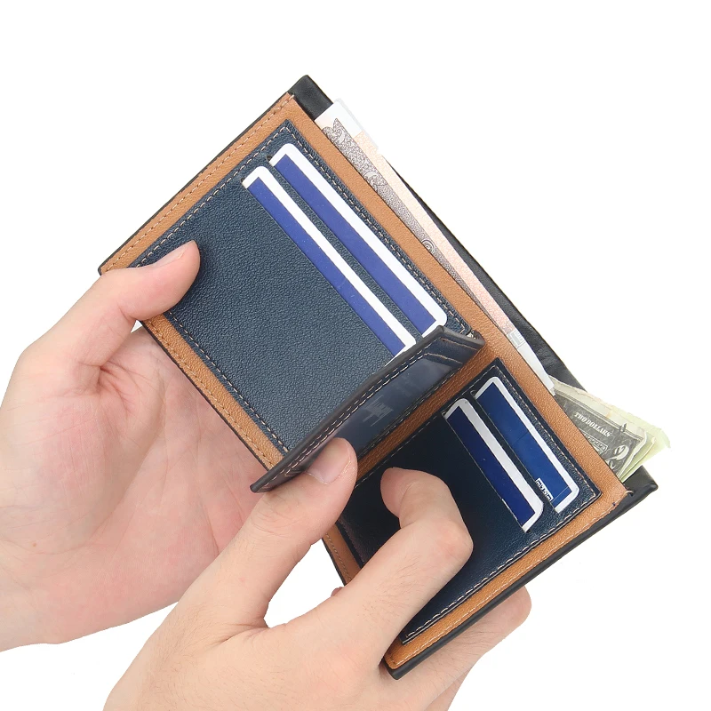 New Style Hot Selling Antique Short Style Large Capacity Pressure Line Stripe Wallet For Men,Male Coin Purse Card Case