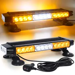 Hot Magnetic Chassis LED Flash Scintillation Light Bar Double Side 30 High Strength Emergency Hazard Warning Lighting