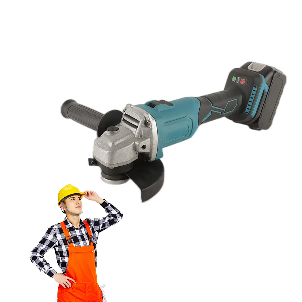 Professional 100mm Angle Grinder Electric Brushless Grinding Machine Cordless Lithium Battery Mini Angle Grinder