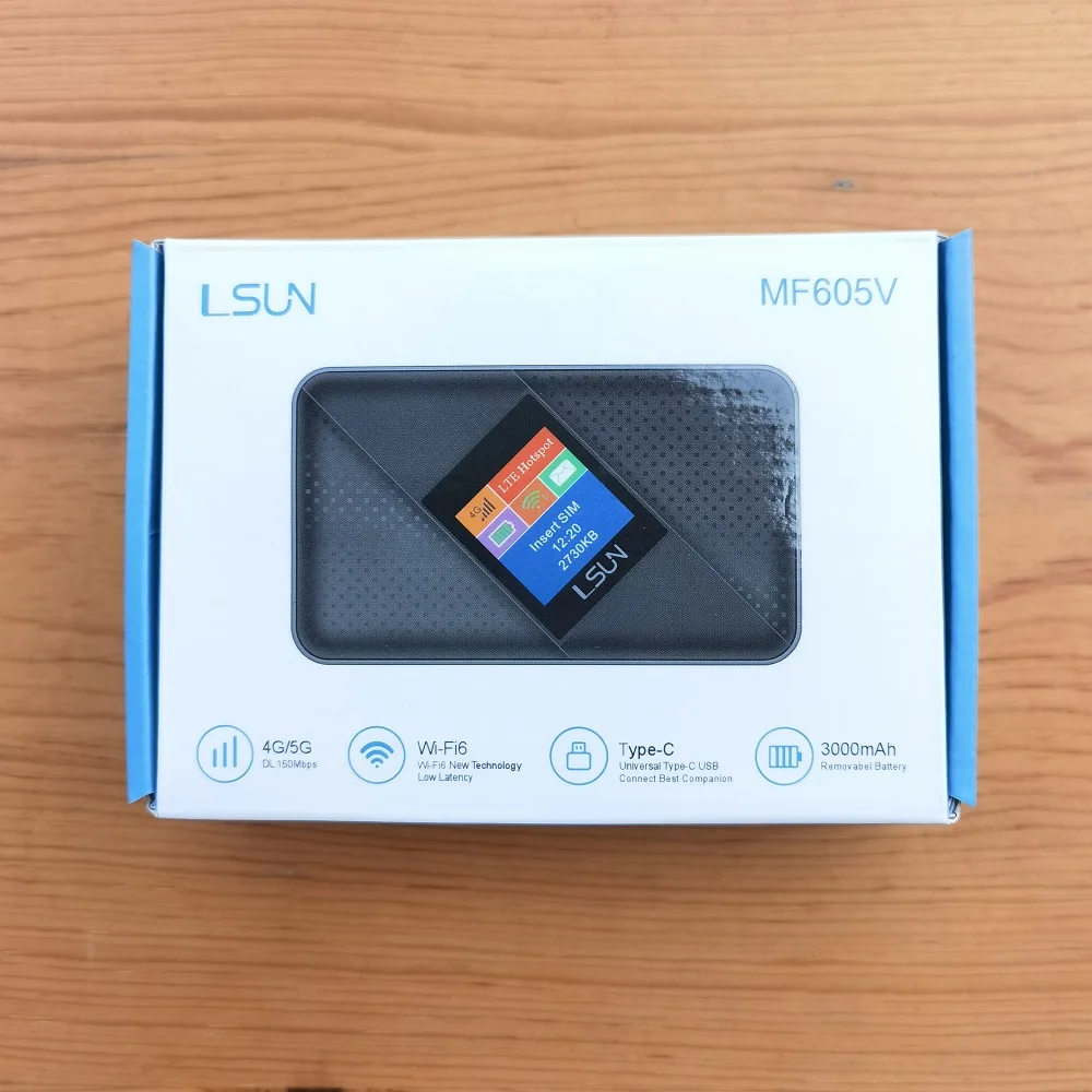 LSUN MF605V 300M CAT4 WIFI Wireless Router  3000mAh battery 4G LTE Pocket mobile wifi router
