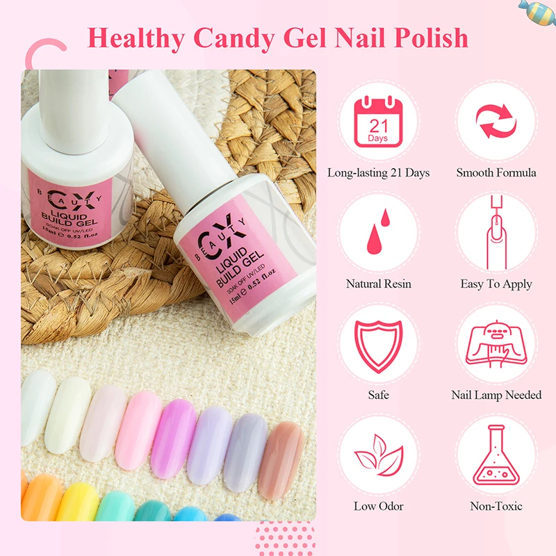 CAIXUAN Nail Supplies New Cream Extension Gel Non-flow Hard Sculpting Build Uv