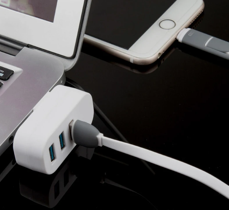 
G&D Colorful Hub 180 Rotatable 3 USB 2.0/3.0 Port Hub 