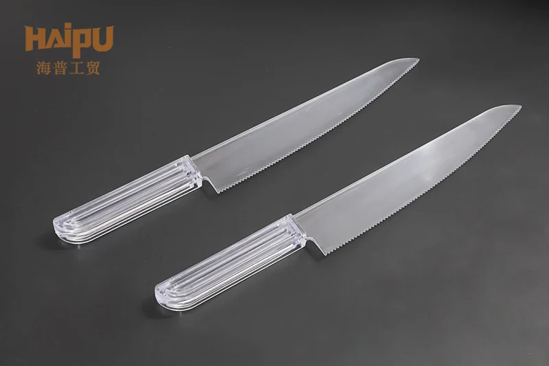 Factory directly sell disposable plastic big promotional cake knife