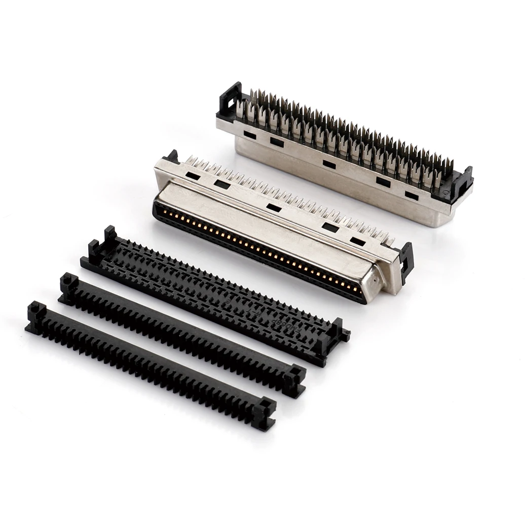 SCSI 26P female solder IDC zinc outer shell with nut for cable,HPCN 26Pin female,MDR 26p female