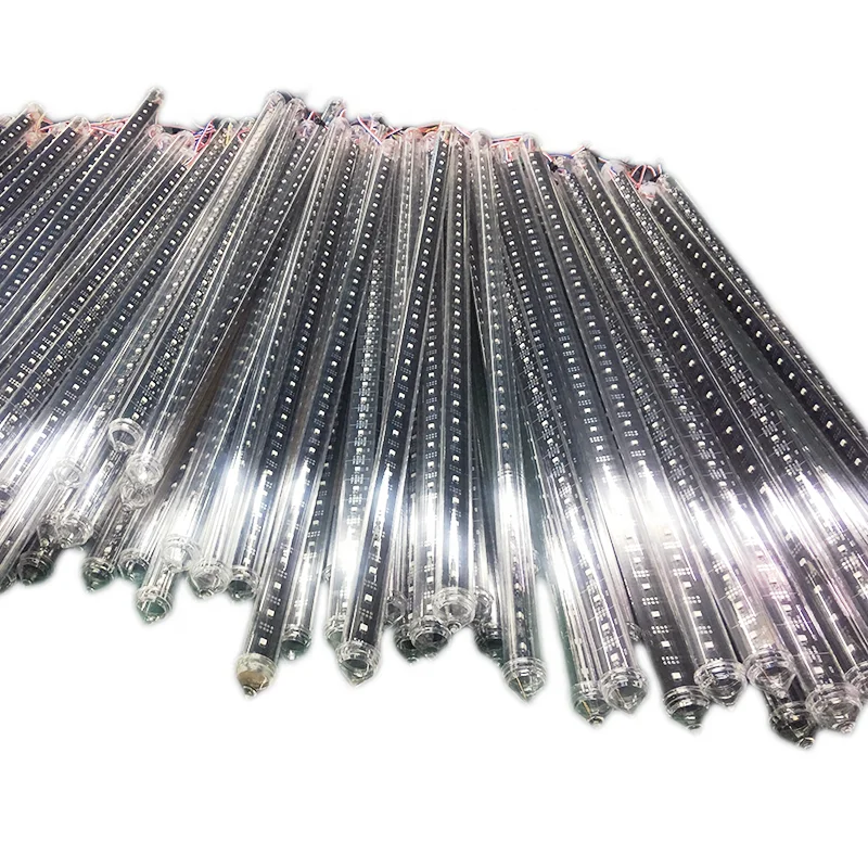 Клубный дизайн 3D dc12V 5v Цифровой DMX метеорит 360 градусов dmx rgb Пиксельная Светодиодная