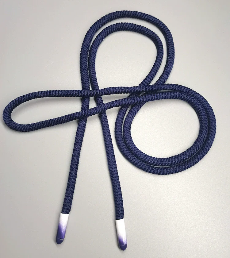 Custom Wholesale Drawstring Cord Colored Round Hoodie Draw String With Rubber Tips Draw Cords For Womenand Men Clothing