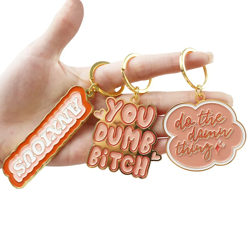 Wholesale zinc alloy Iron 2d 3d hard soft enamel custom key chain logo key rings holder souvenir metal custom keychains