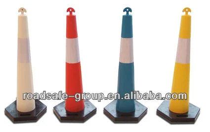 1100mm cone barrier traffic lane diviner separate  Road Safety Delineator Post / Warning bollard traffic controller
