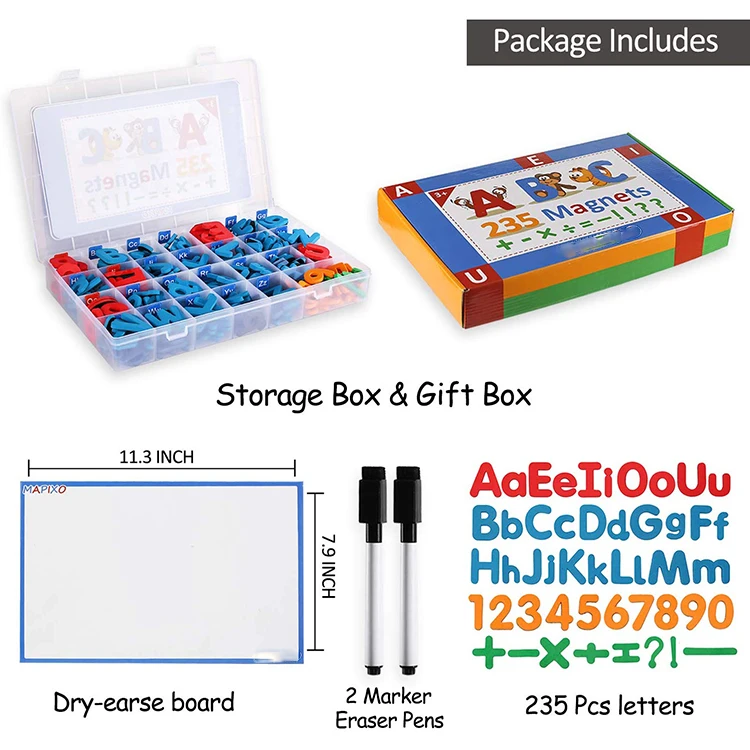 EVA foam magnetic abc alphabet and number teaching and learning toys for toddlers