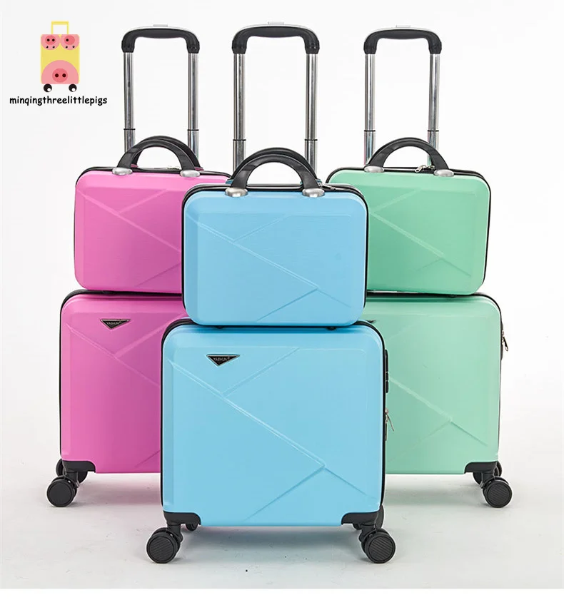 Mother and child wholesale 14 18 Hardcase Travel Trolley Luggage Sets foldable luxury suitcase