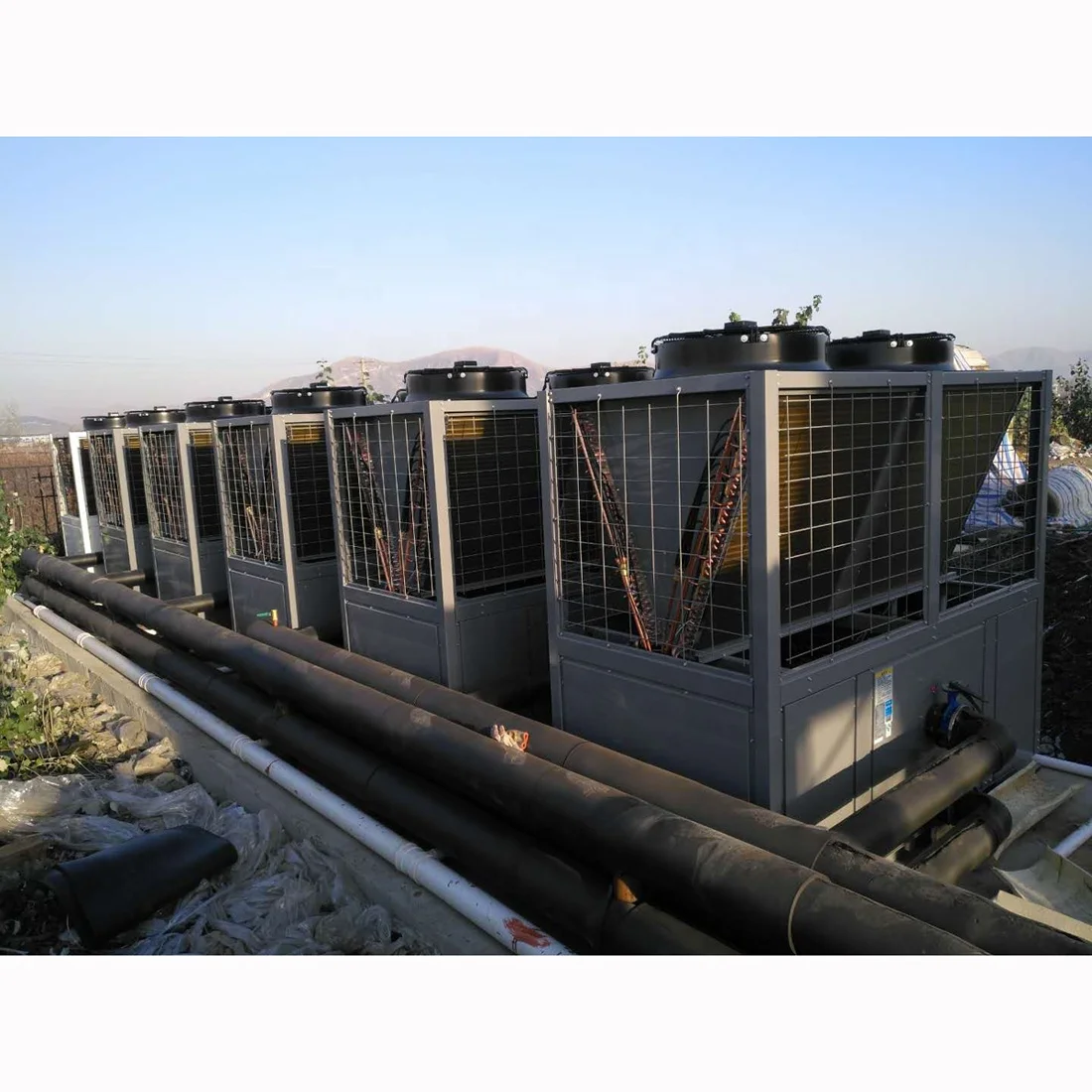 Air source heat pump water heater for commercial buildings like hotel, hospital, school