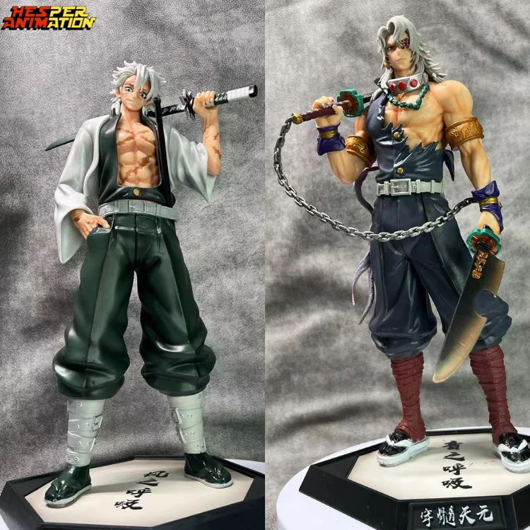 2023 30-32cm 11.82inches Demon Slayer  Kokushibou  Kimetsu No Yaiba Muzan Kibutsuj Tengen Tsugikuni Yoriichi Anime Action Figure