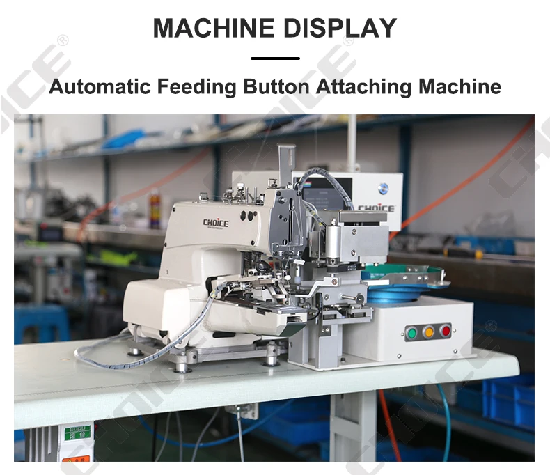 GC373D-AT Automatic Button Attaching Sewing Machine With Automatic Button Feeding System