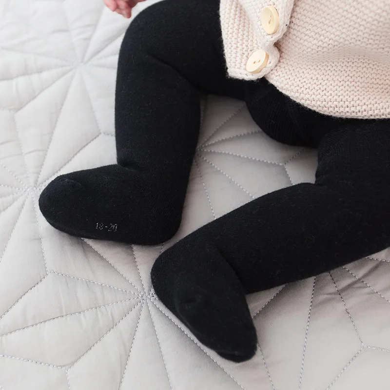 Toddlers Kids Thicken Velvet Pants New Winter Pure Color Baby Warm Leggings